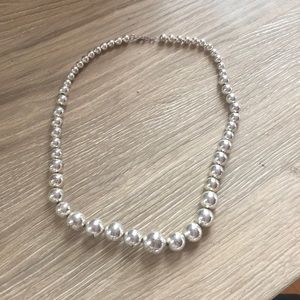 Tiffany and Co Graduated Bead Sterling Silver